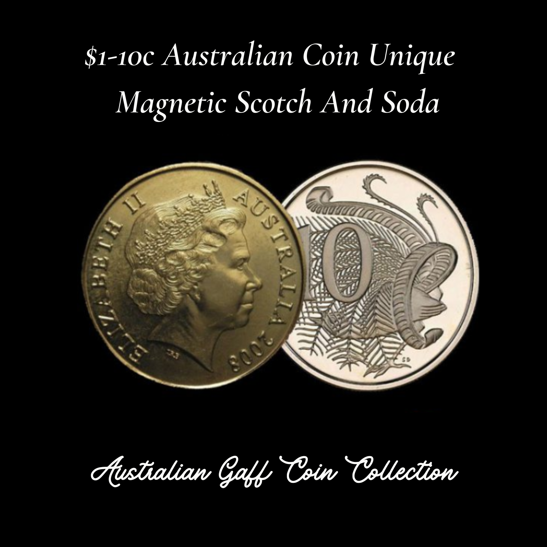 Coin Unique Magnetic Australian $1-10c