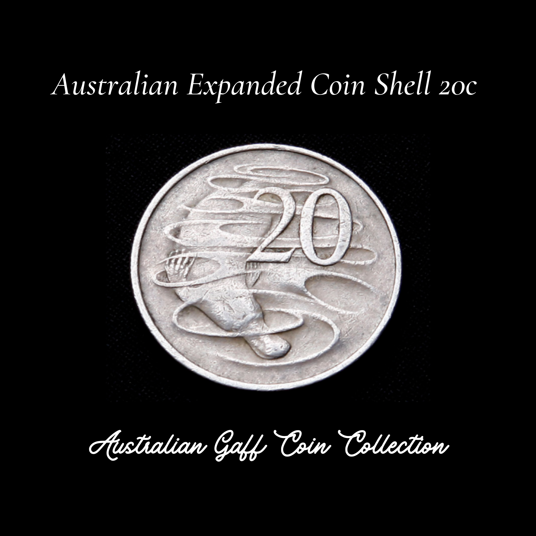 Expanded Coin Shell Australian 20c