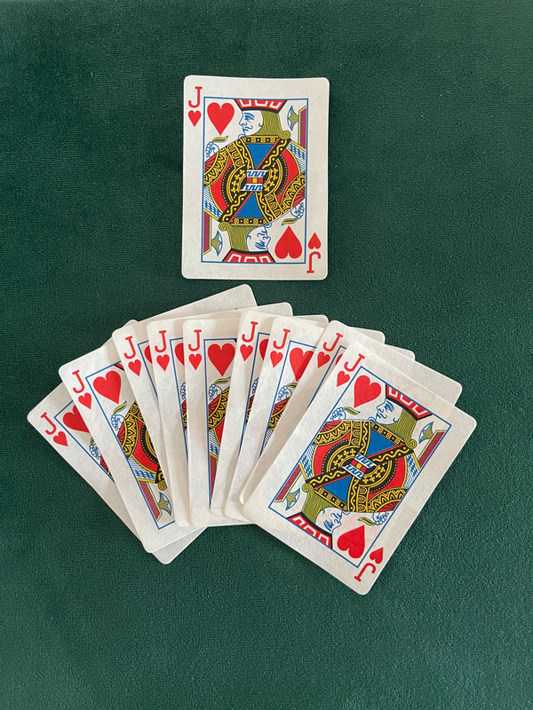 Flash Poker Card Jack of Hearts (Ten Pack)