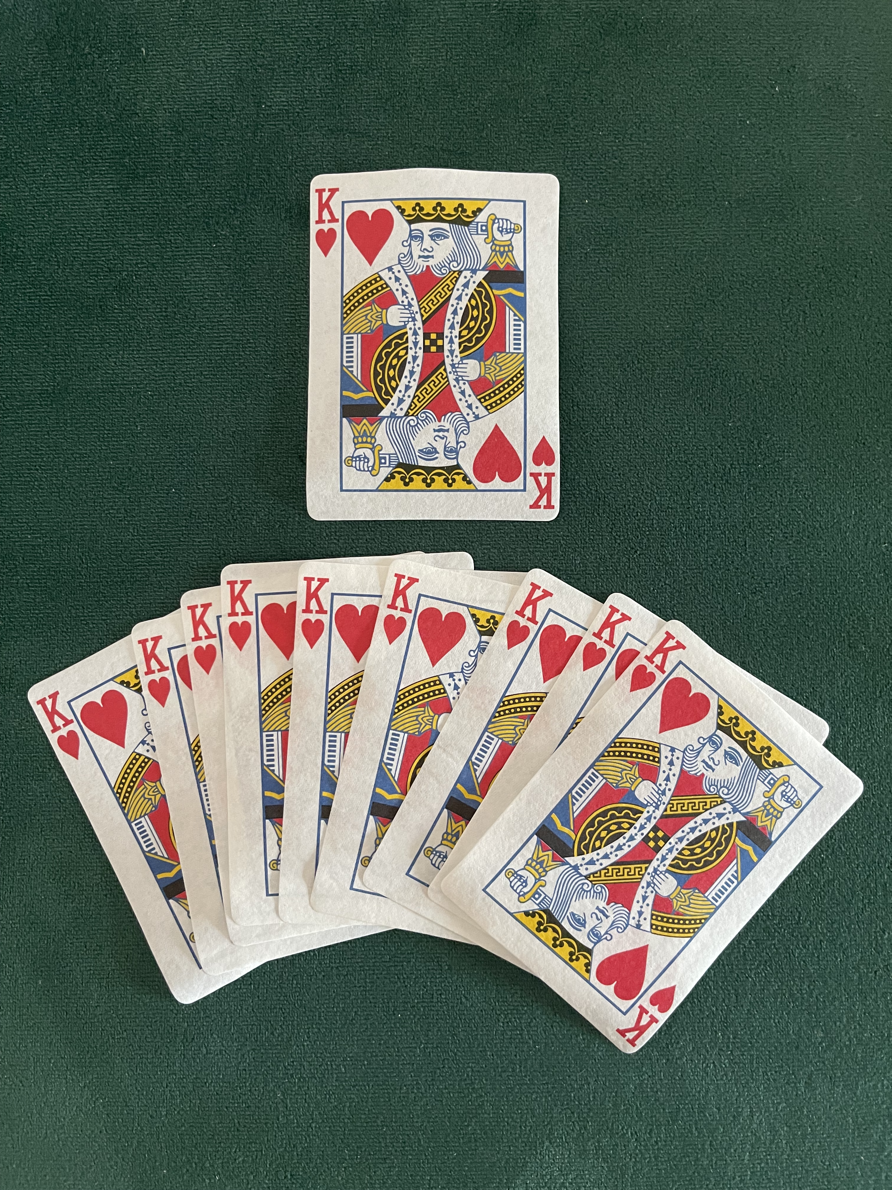 Flash Poker Card King of Hearts (Ten Pack)